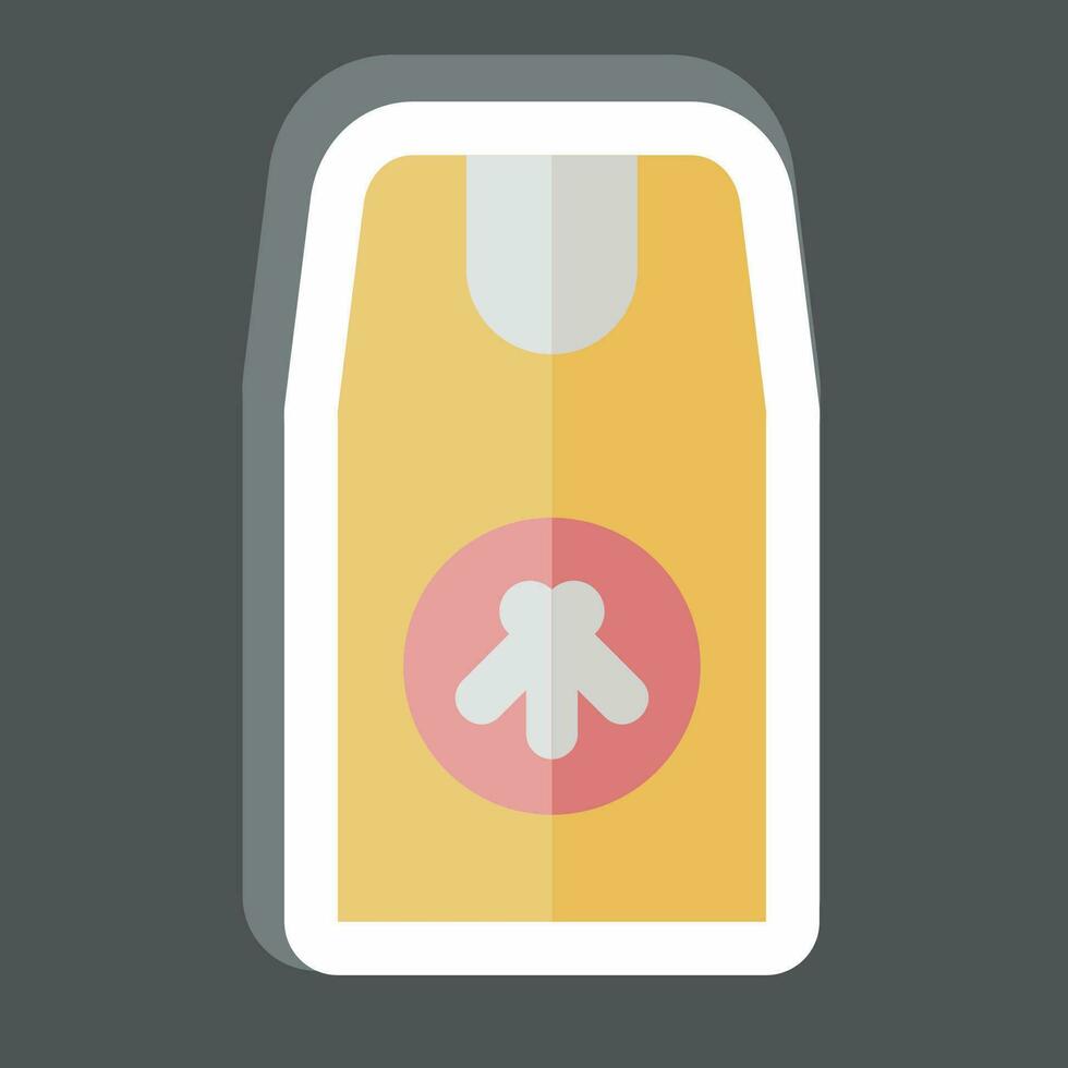 Sticker Insect Repellant. related to Backpacker symbol. simple design editable. simple illustration vector