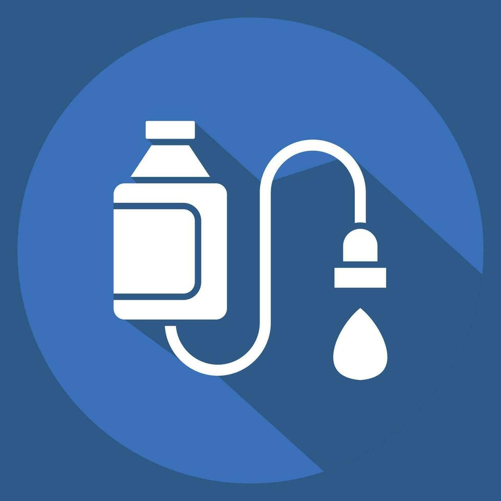 Icon Water Filter. related to Backpacker symbol. long shadow style. simple design editable. simple illustration vector
