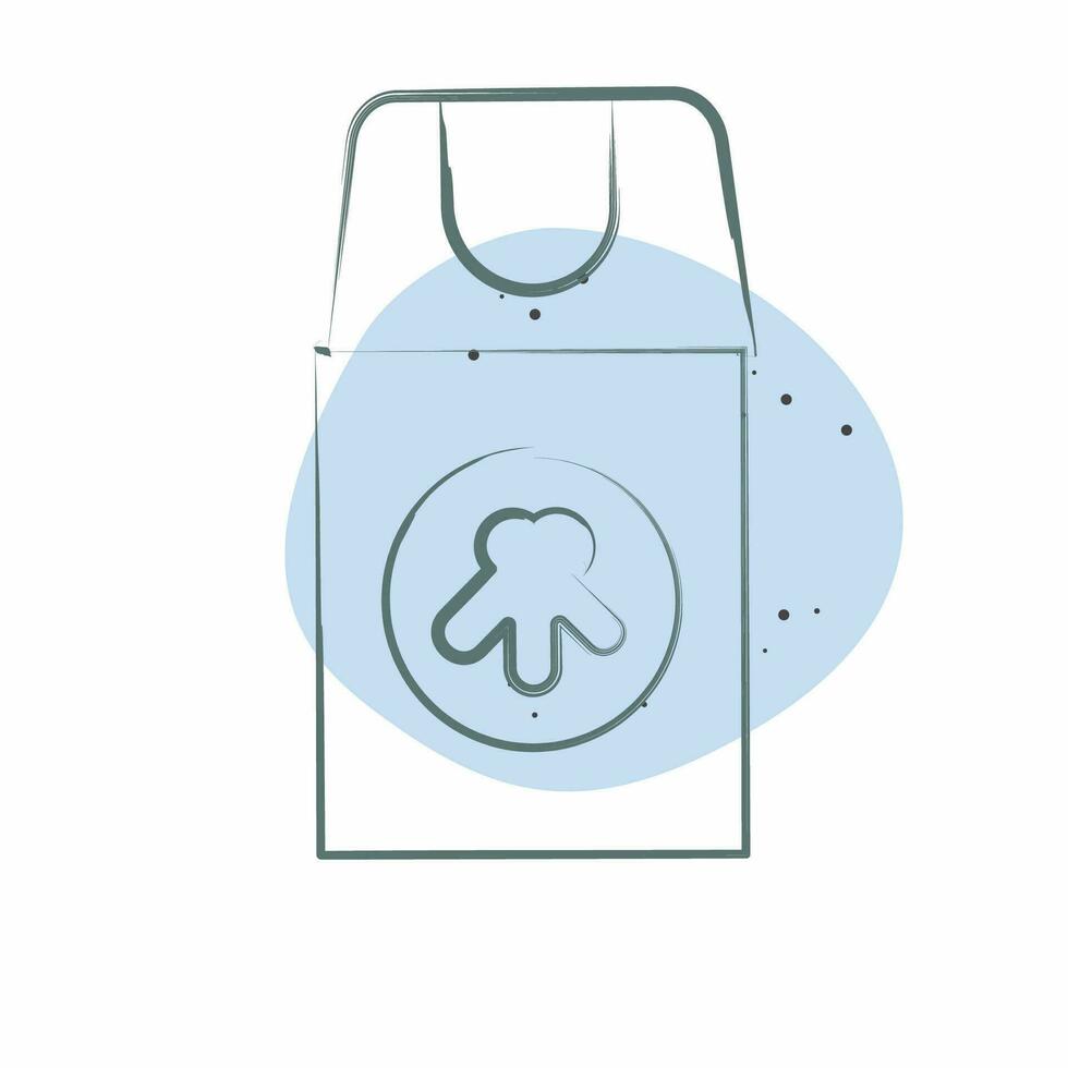 Icon Insect Repellant. related to Backpacker symbol. Color Spot Style. simple design editable. simple illustration vector