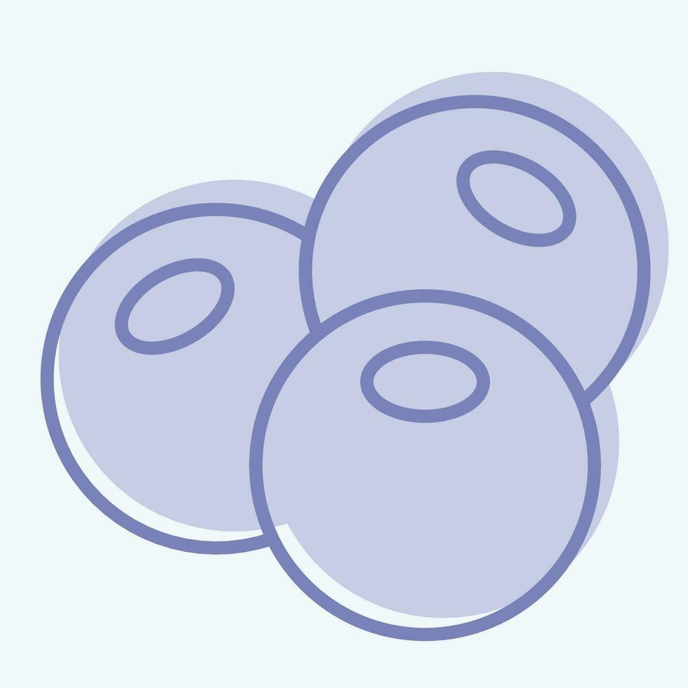 Icon Juniper. related to Herbs and Spices symbol. two tone style. simple design editable. simple illustration vector