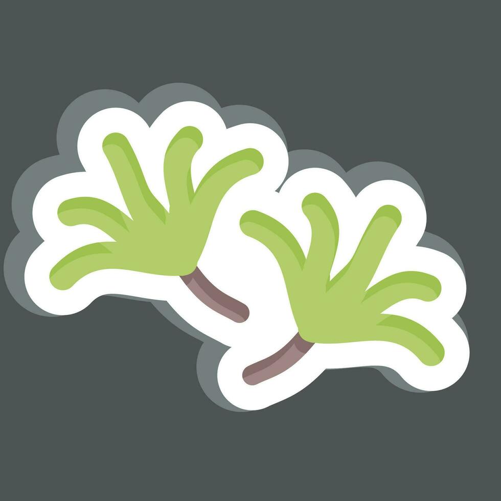 Sticker Rosemary. related to Herbs and Spices symbol. simple design editable. simple illustration vector