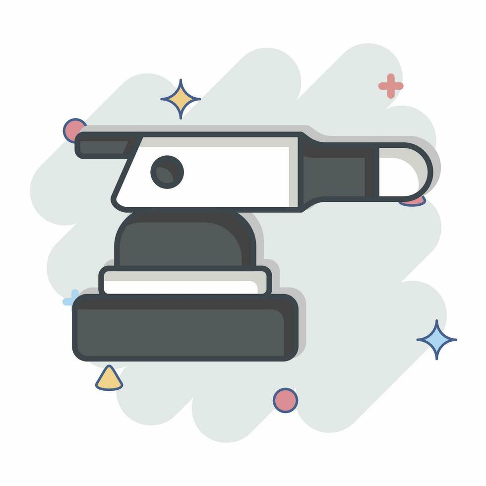 Icon Polishers. related to Construction symbol. comic style. simple design editable. simple illustration vector