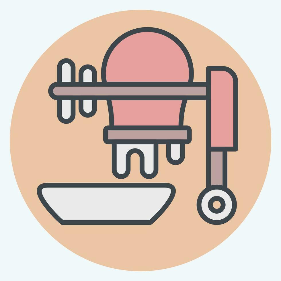 Icon Concrete Mixer. related to Construction symbol. color mate style. simple design editable. simple illustration vector
