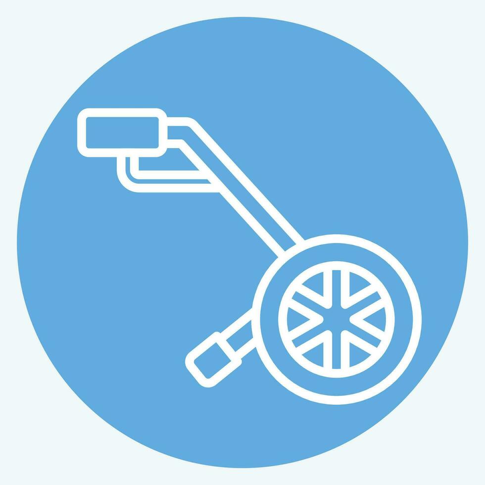 Icon Measuring Wheel. related to Construction symbol. blue eyes style. simple design editable. simple illustration vector