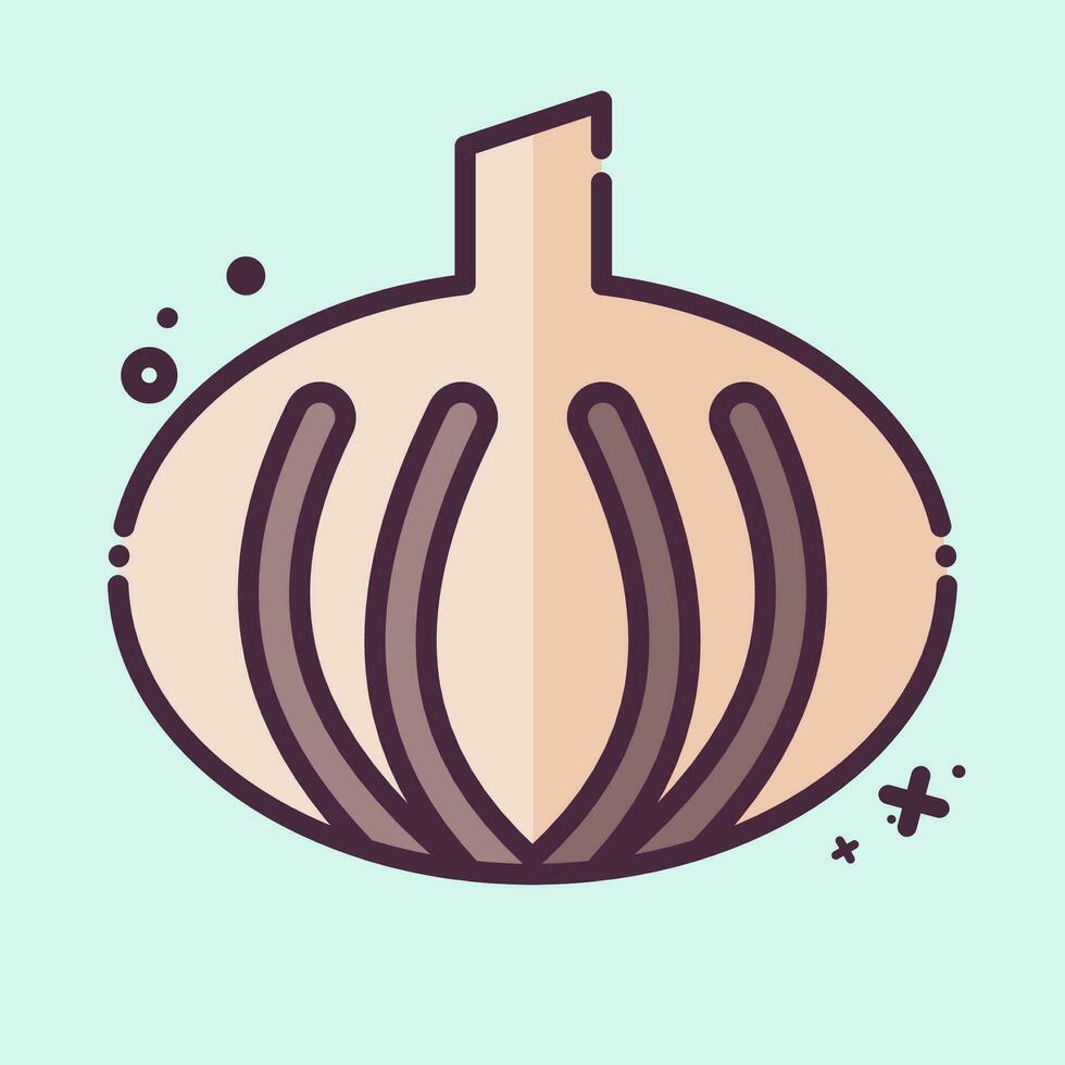 Icon Onion. related to Herbs and Spices symbol. MBE style. simple design editable. simple illustration vector