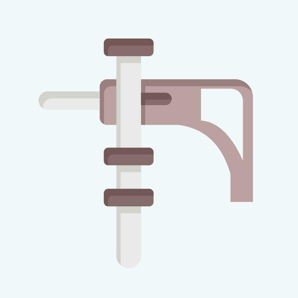 Icon Electric Drill. related to Construction symbol. flat style. simple design editable. simple illustration vector