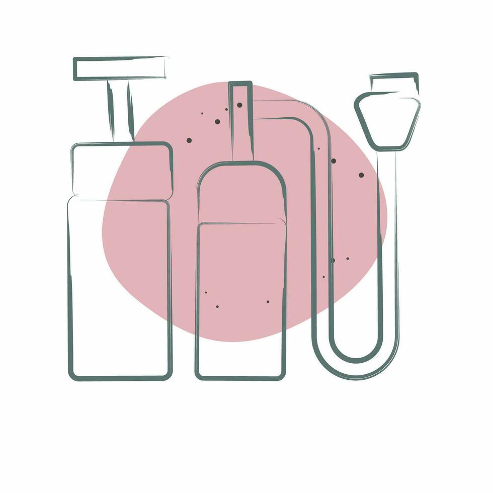 Icon Hand Pump. related to Backpacker symbol. Color Spot Style. simple design editable. simple illustration vector