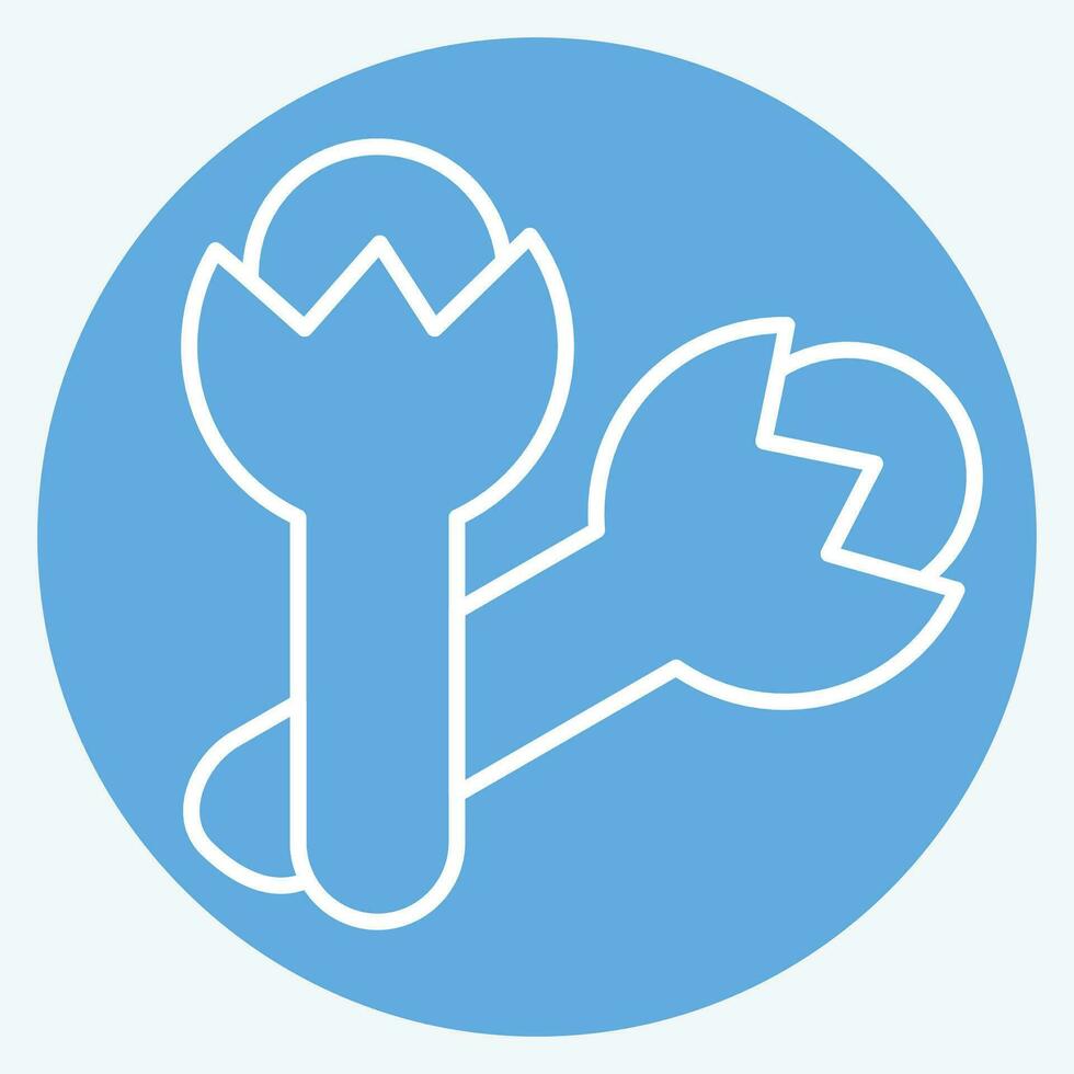 Icon Cloves. related to Herbs and Spices symbol. blue eyes style. simple design editable. simple illustration vector