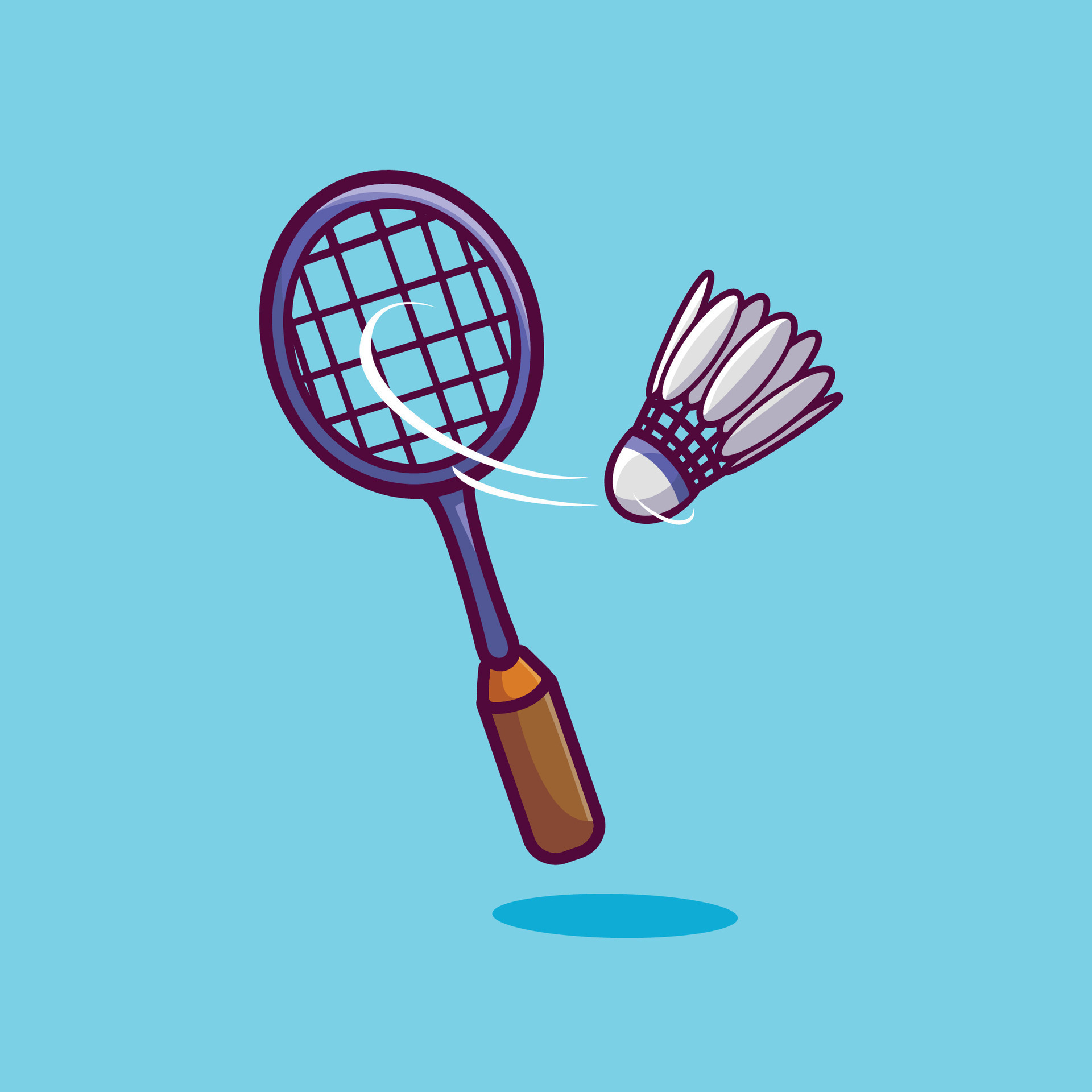 Badminton and shuttlecock vector illustration 35725536 Vector Art at