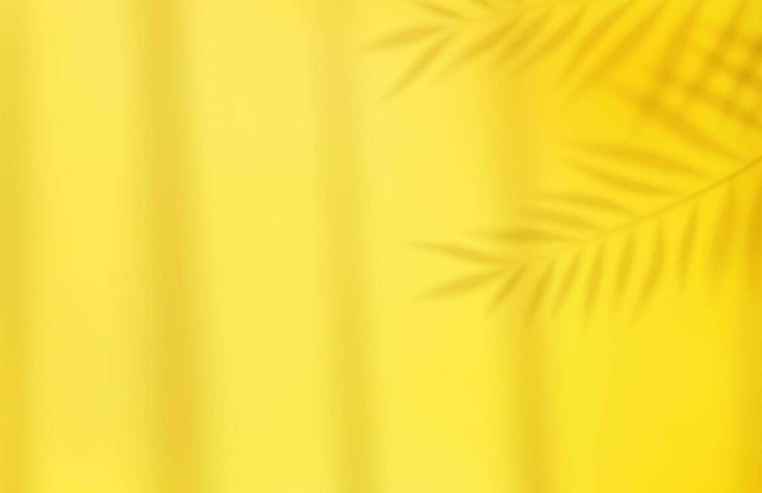 3d Empty light studio abstract background with spotlight effect and tropical palm leaves shadow. concept for your graphic design poster banner and backdrop. 3d rendering. Vector illustration