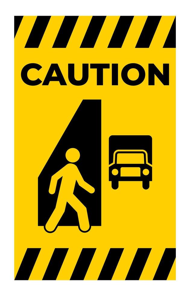 Warning Sign Watch Out For Traffic Symbol vector