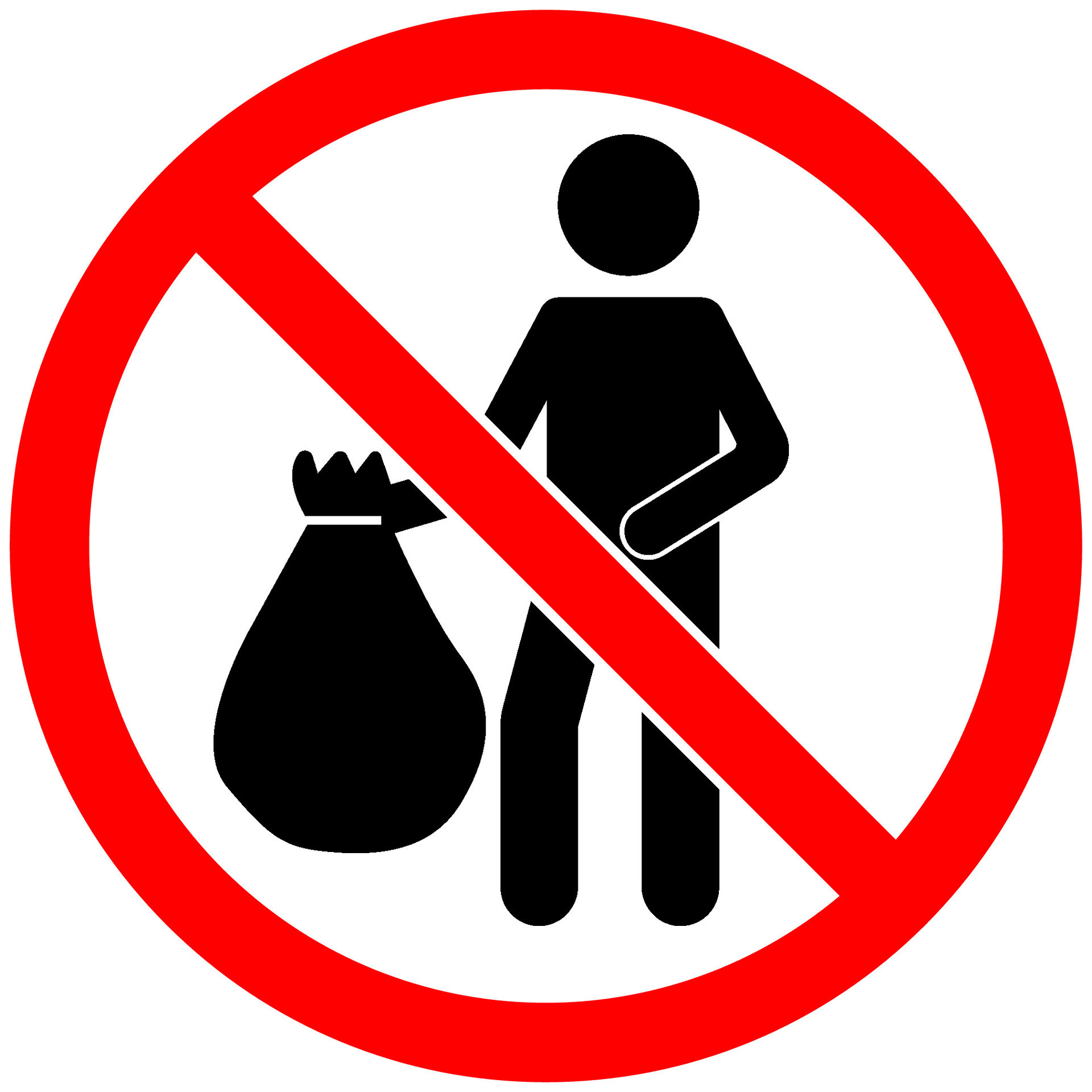 Symbol No Dumping Sign 35726924 Vector Art at Vecteezy