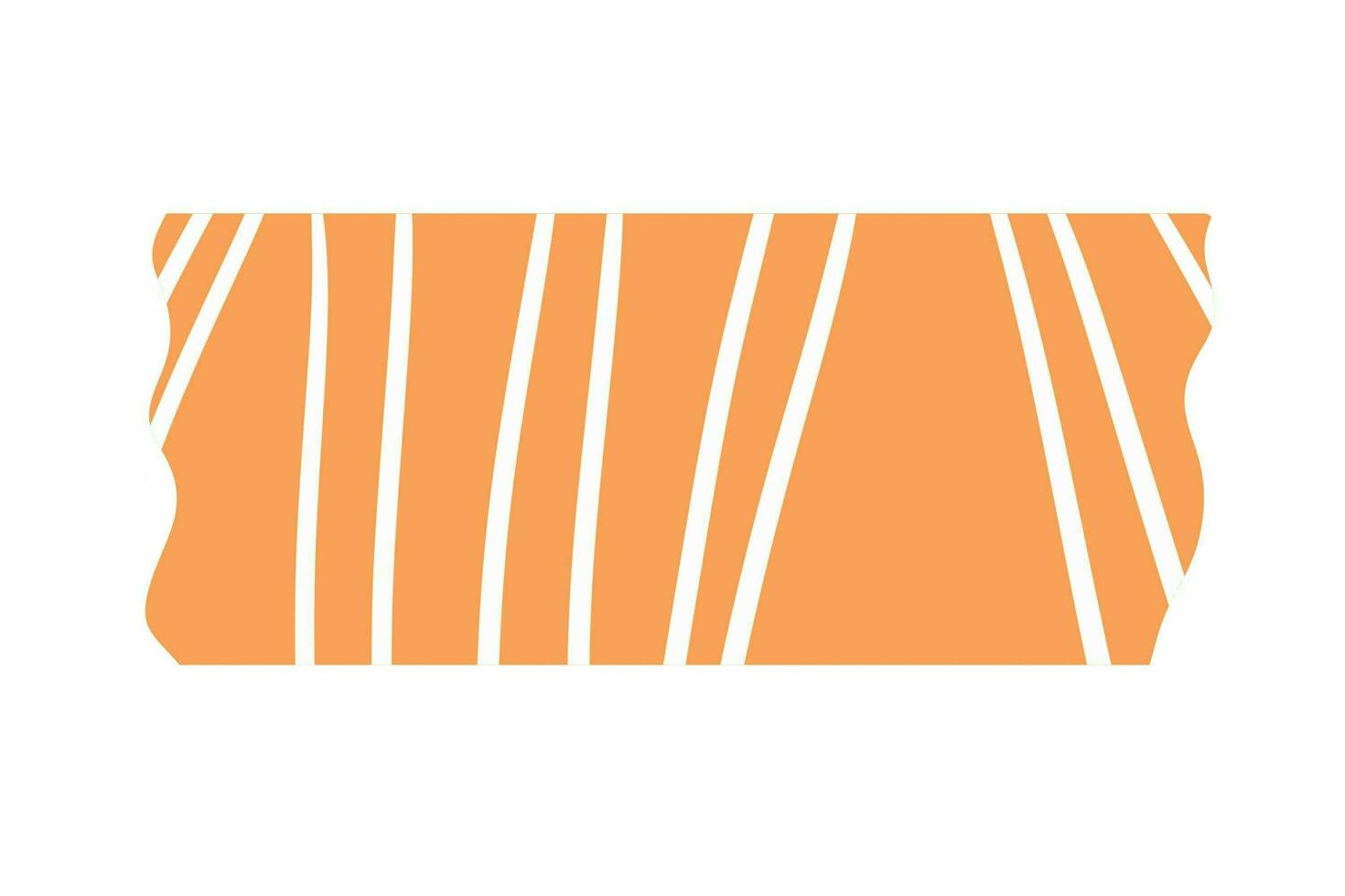 orange striped sticker of a blank sticker photo