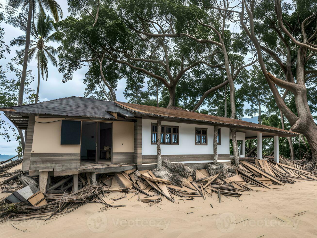 AI generated House in Khao Lak after the Tsunami photo