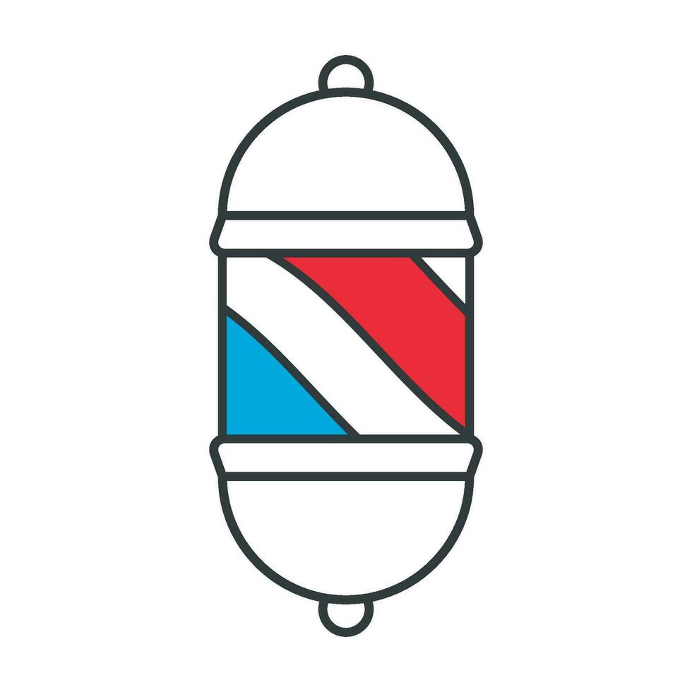 Barber Lamp Pole icon vector design templates simple and modern