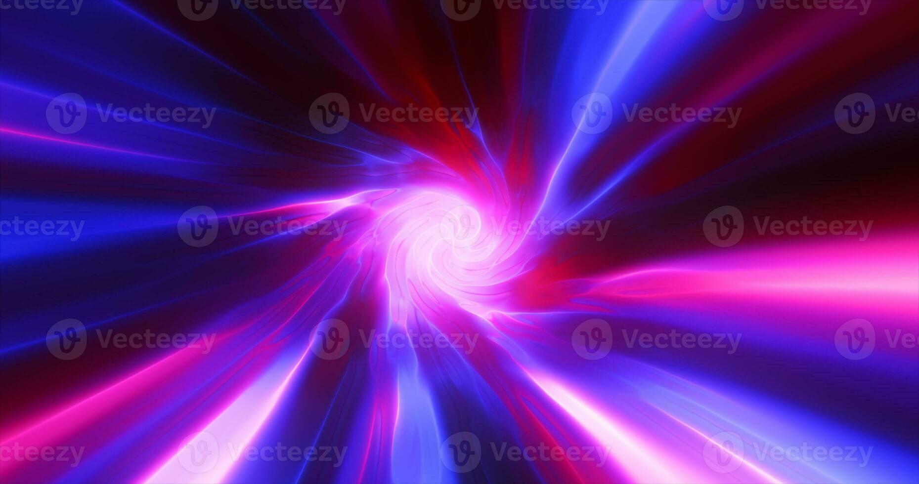 Purple hypertunnel spinning speed space tunnel made of twisted swirling energy magic glowing light lines abstract background photo