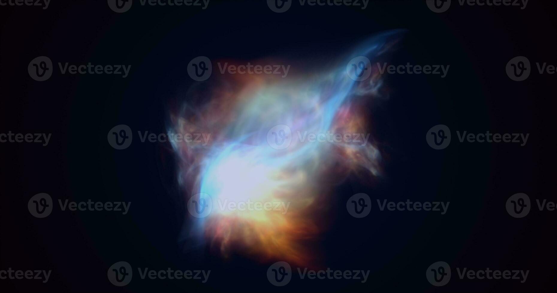 Multicolored energy glowing cosmic magic smoke dust futuristic bright background photo