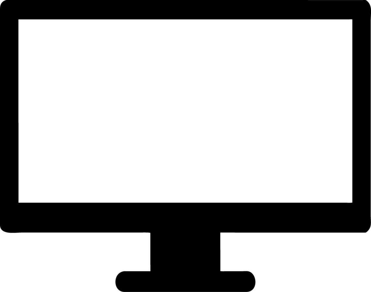monitor cartoon icon vector