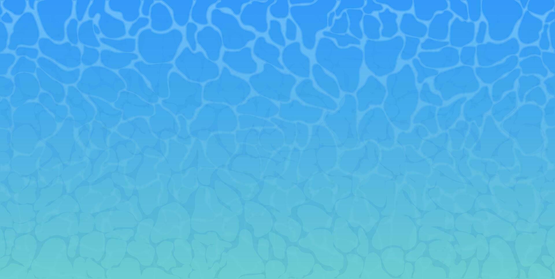 Summer blue swiming pool pattern. Sea, ocean surface. Overhead top view. Vector illustration in flat style