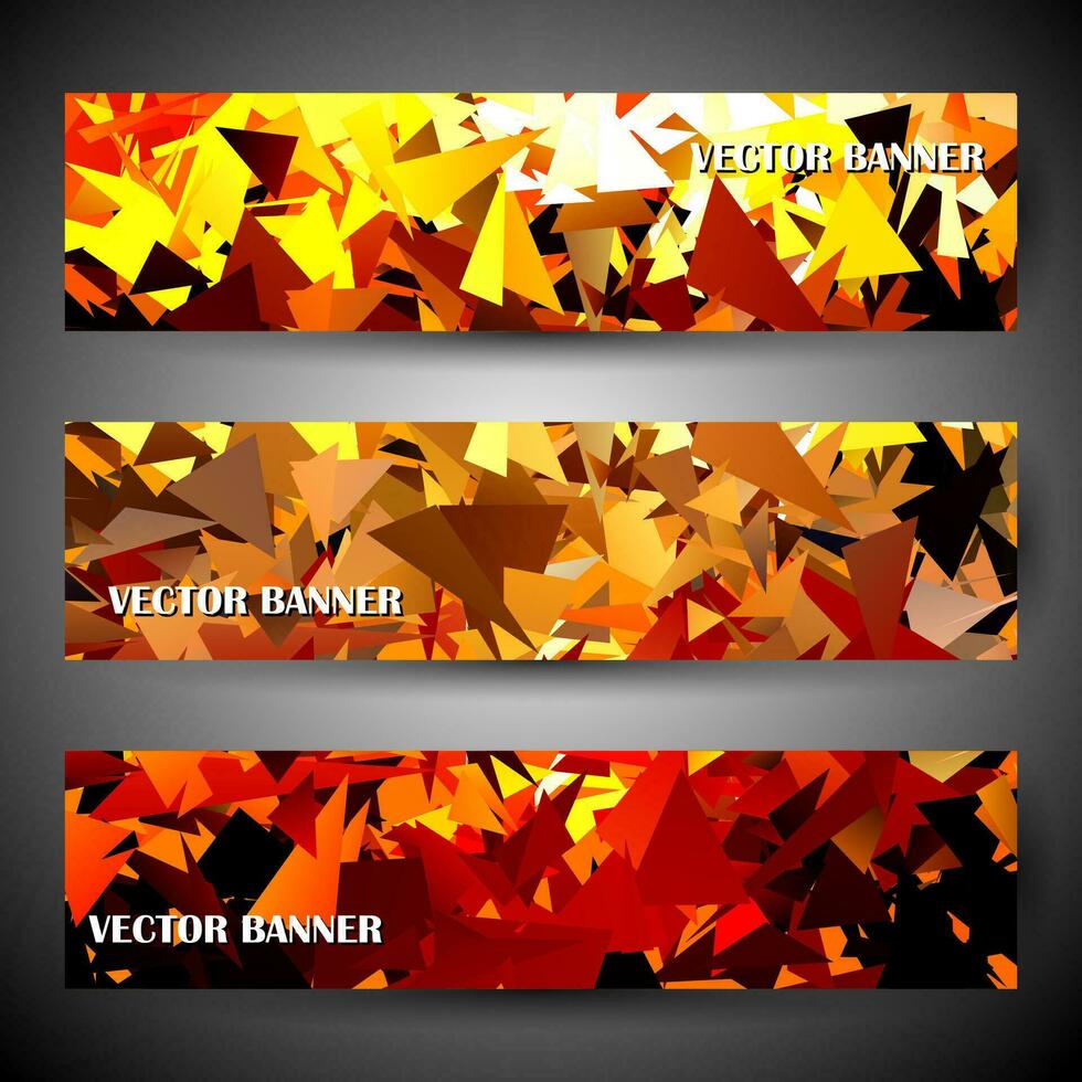 Banner or Cover Design, Beautiful abstract color vector header designs