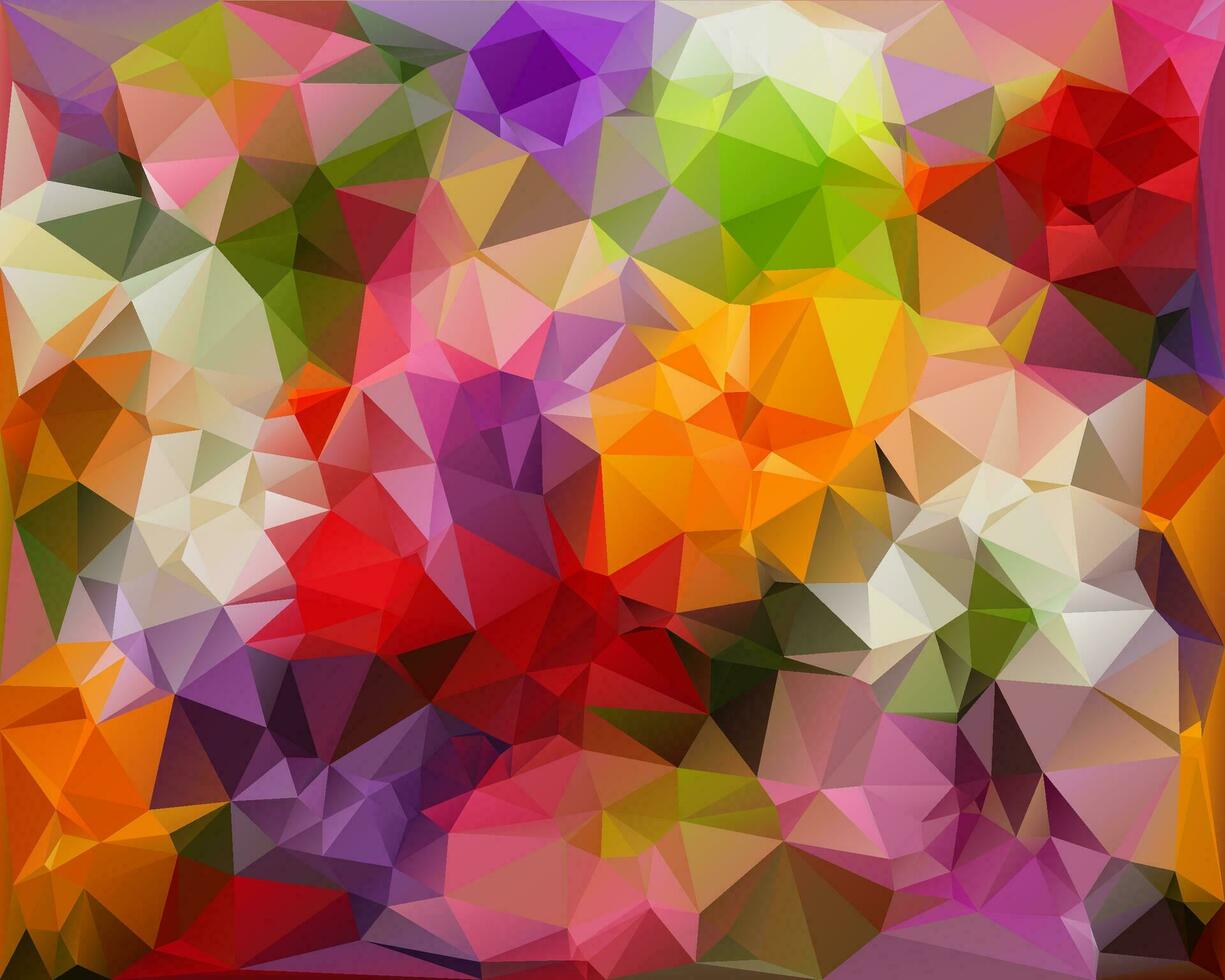 Colorful Triangle Abstract Background, vector illustration