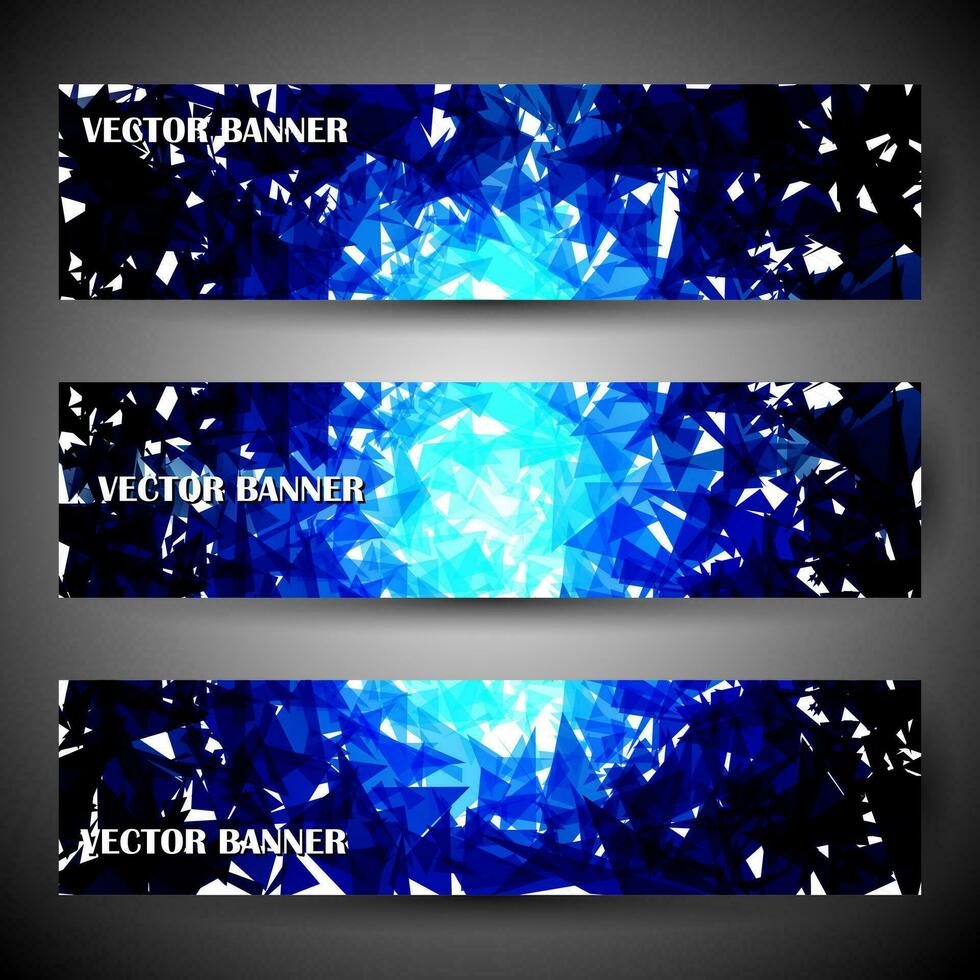 Banner or Cover Design, Beautiful blue color vector header designs