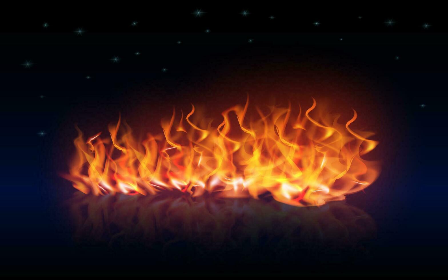 Fire, vector illustration