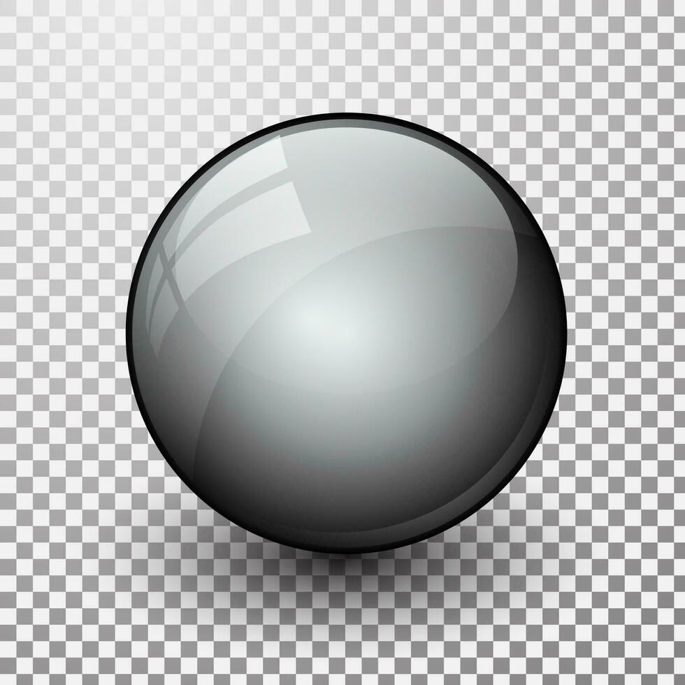 Grey shiny button, vector design for website