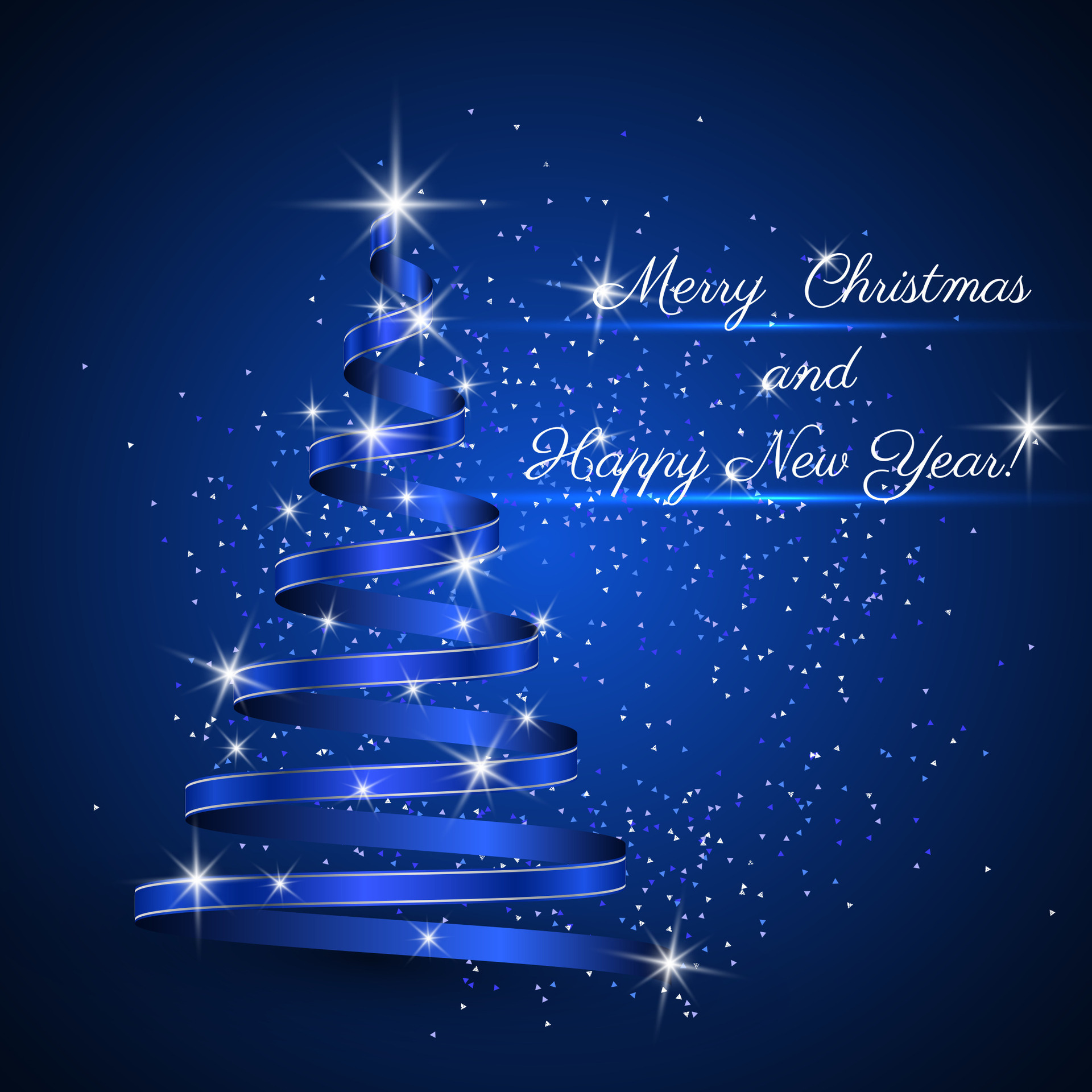 Christmas tree background, ribbon, vector 35729424 Vector Art at Vecteezy