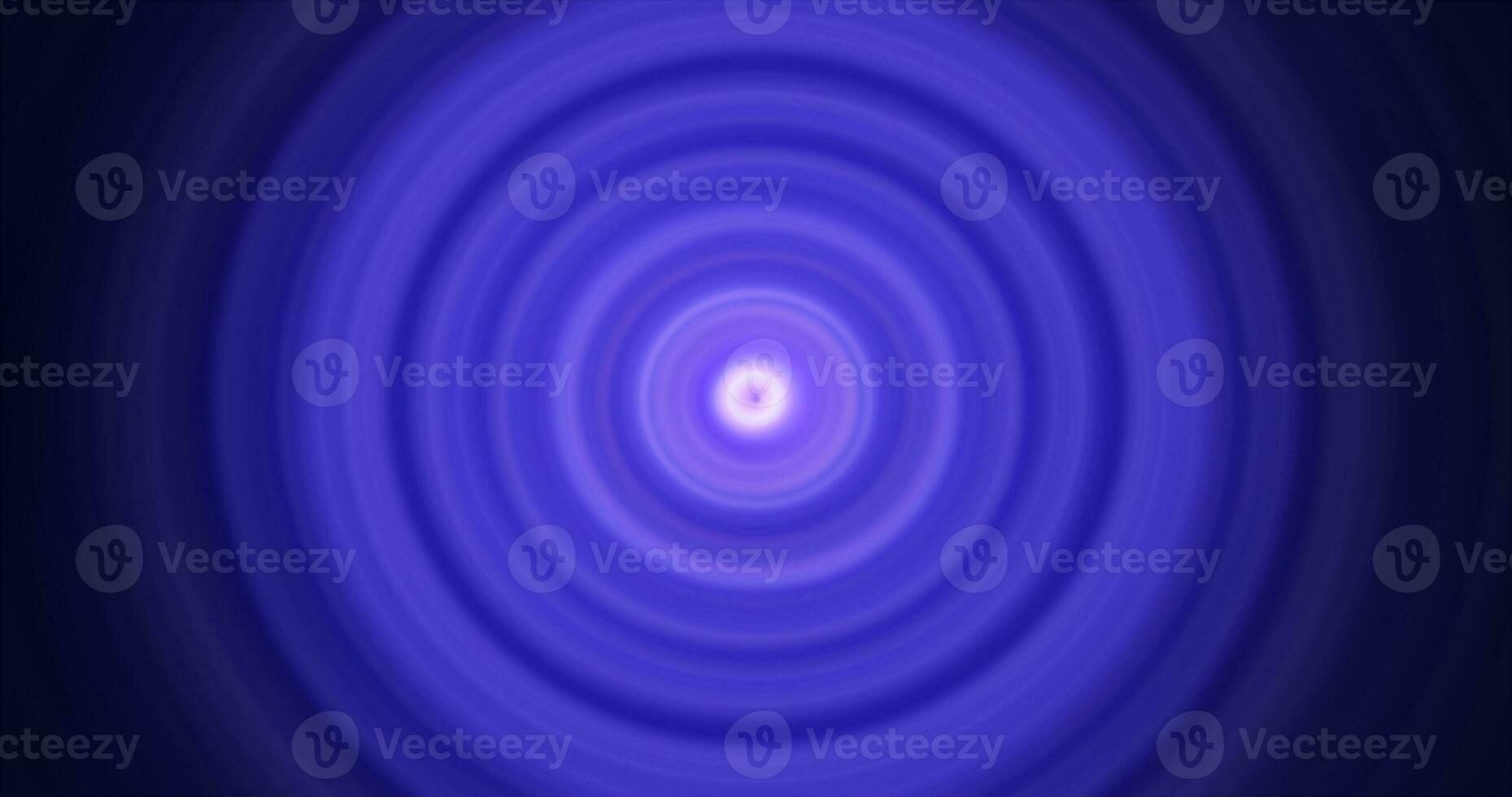 Abstract background of bright blue glowing energy magic radial circles of spiral tunnels made of lines photo