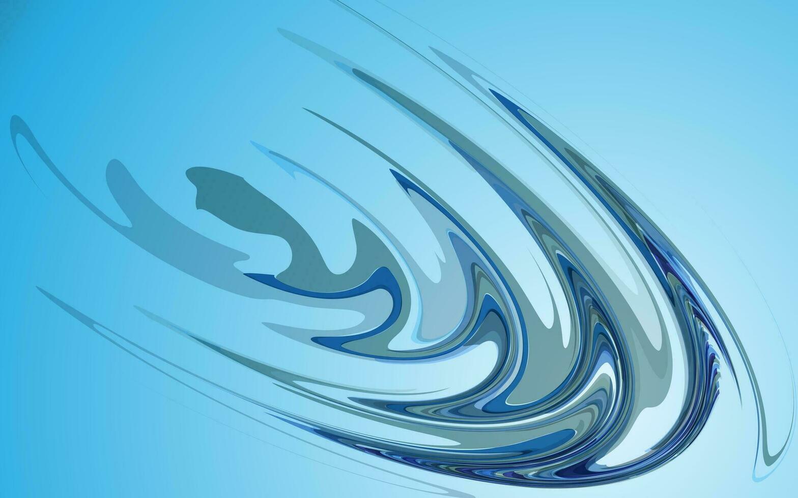 Fondo de vector de onda azul abstracto
