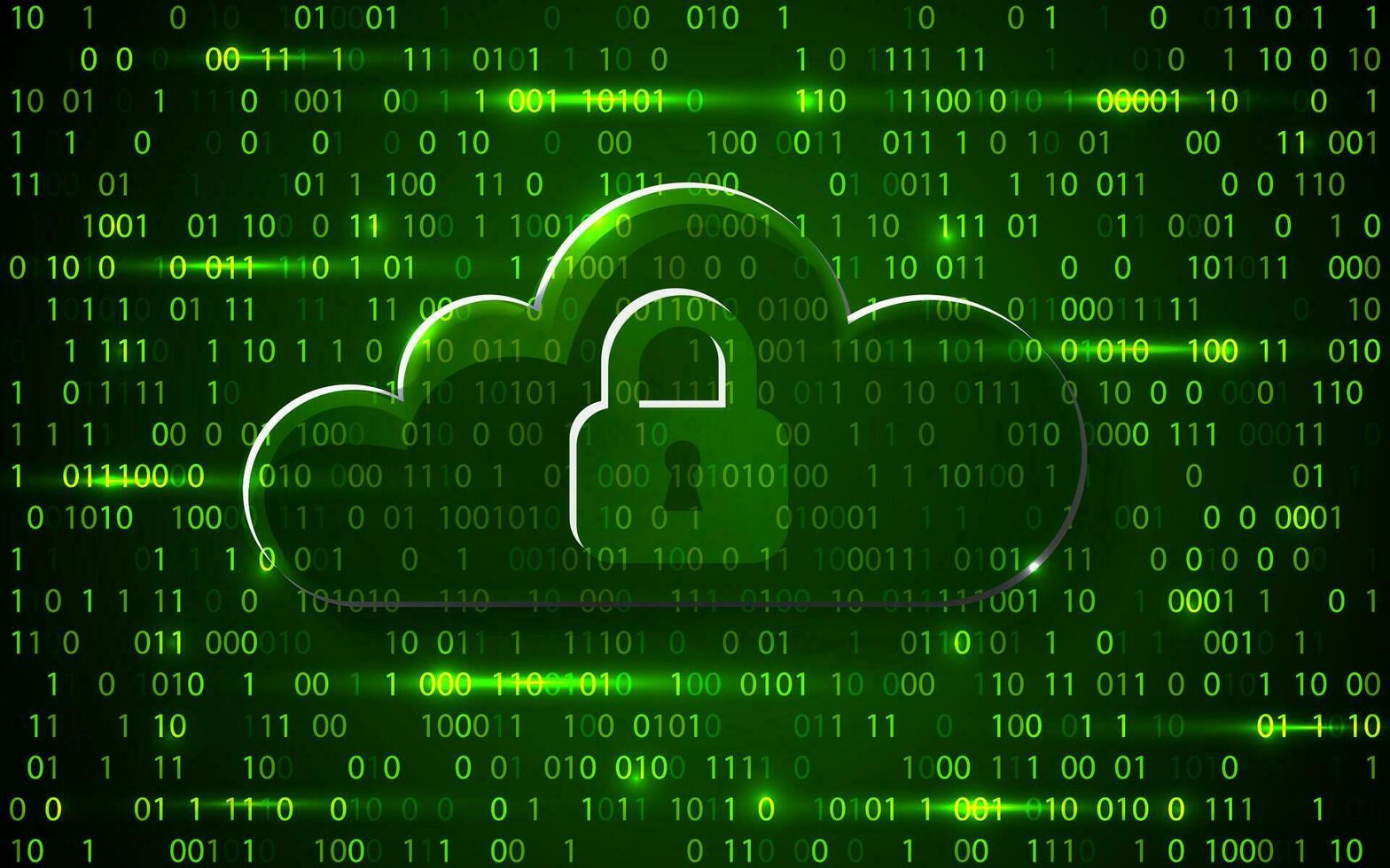 Abstract security cloud technology background, key lock and could technology background, Vector Illustration