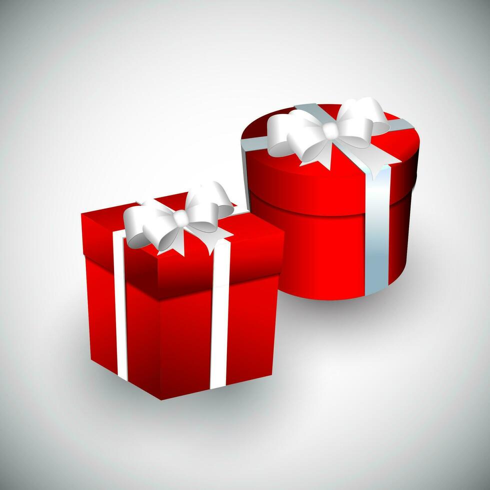 red gift box vector