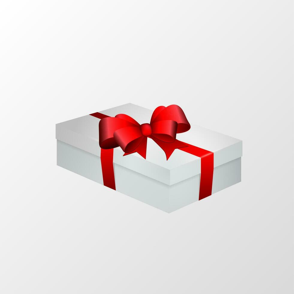 white gift box vector