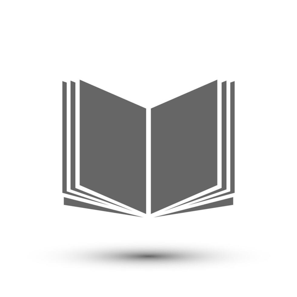 open book icon vector