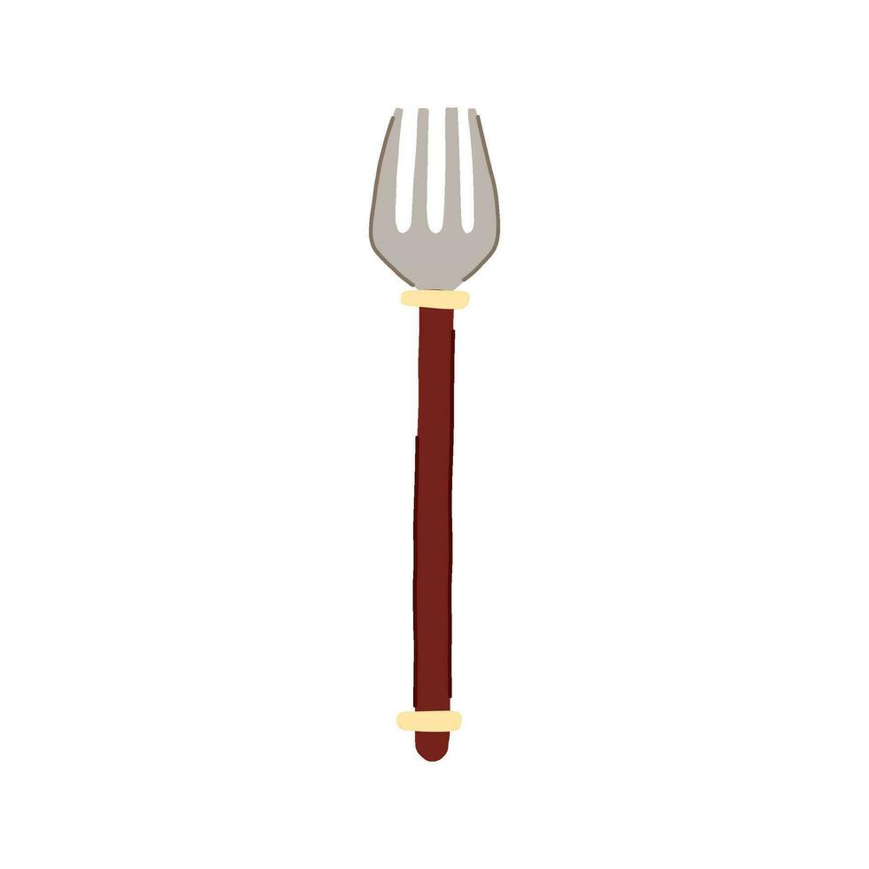 spoon fork cartoon vector illustration