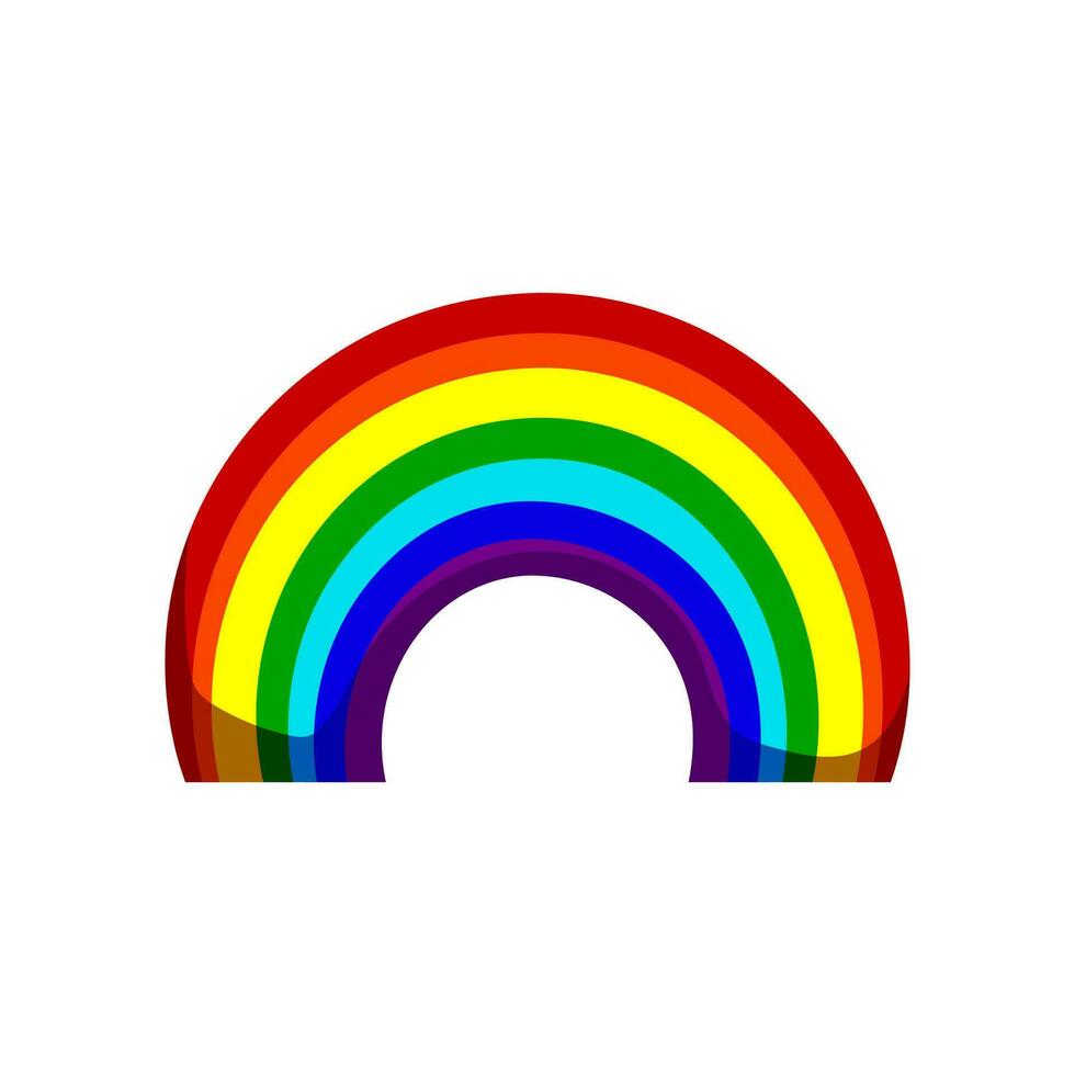 wave rainbow cartoon vector illustration