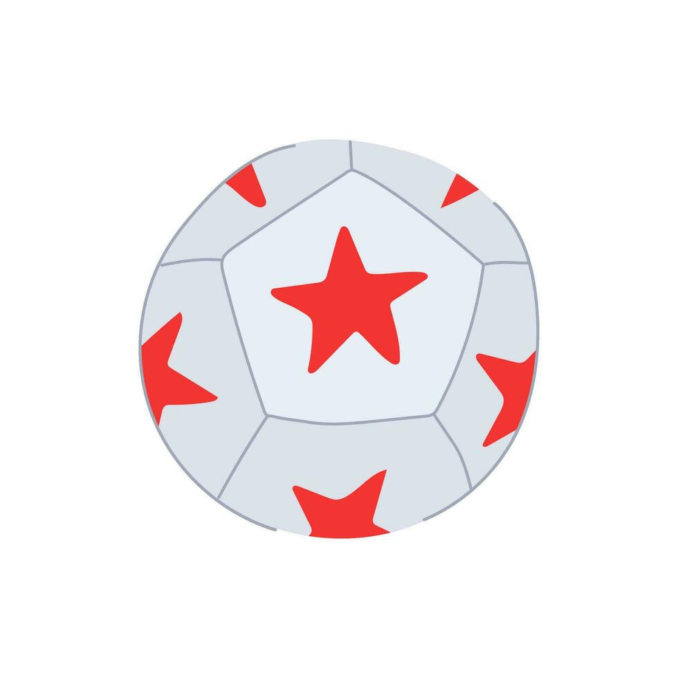 logo fútbol pelota dibujos animados vector ilustración