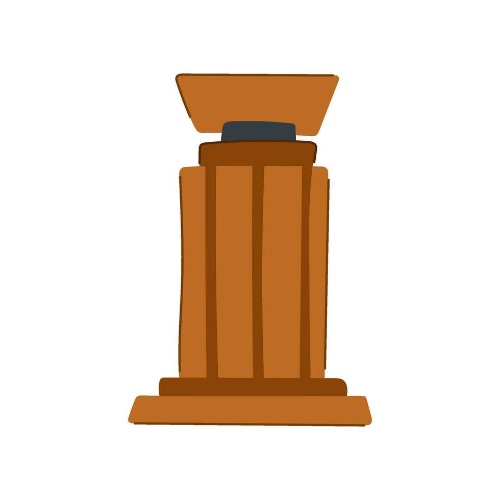 minimal podium cartoon vector illustration