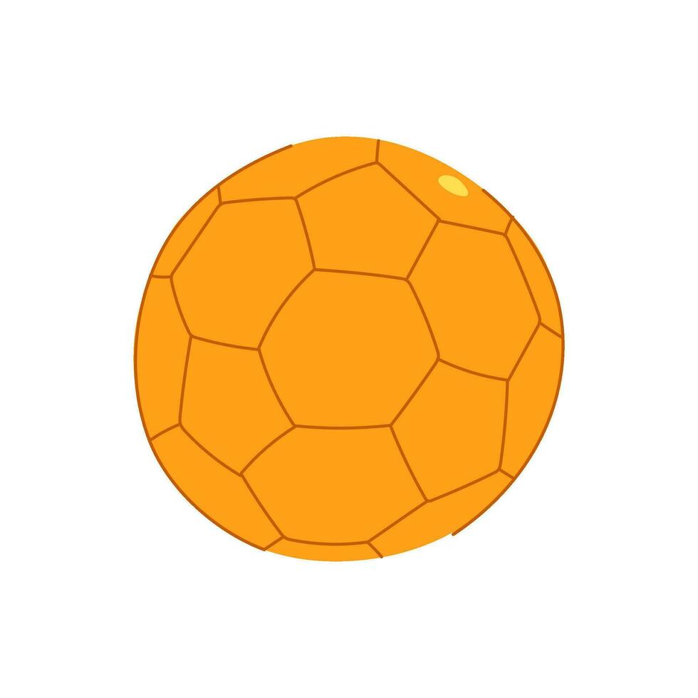 black soccer ball cartoon vector illustration