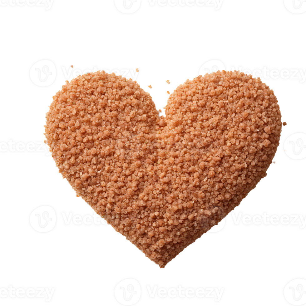 AI generated Quinoa heart isolated on transparent background png