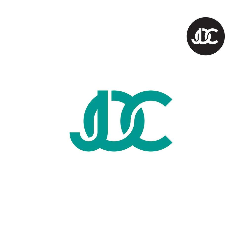 Letter JOC Monogram Logo Design vector