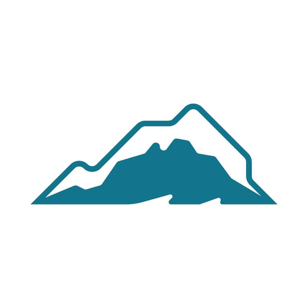 Mountain icon Logo vector