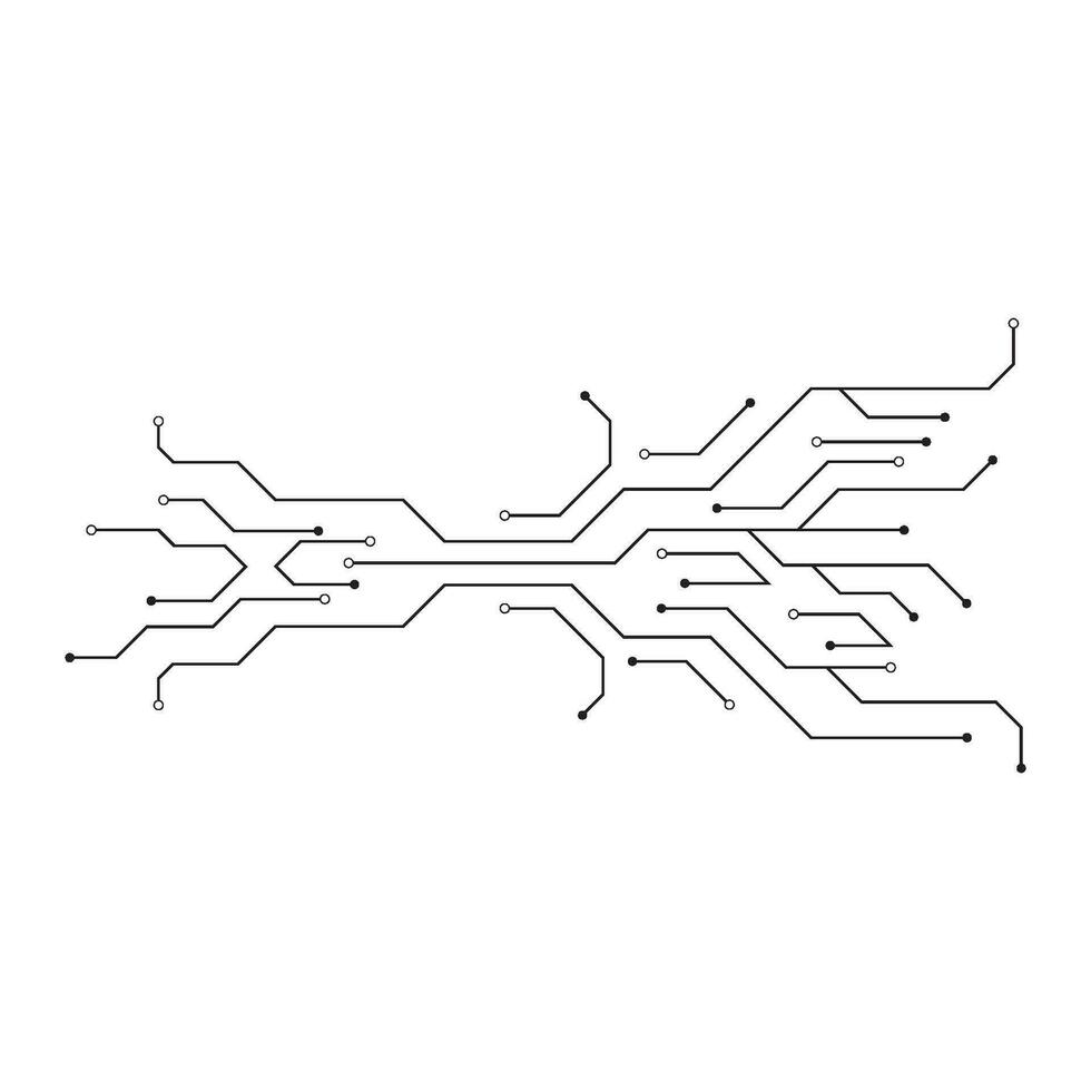 Circuit illustration design vector