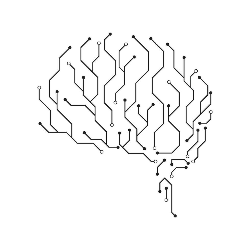 Circuit illustration design vector