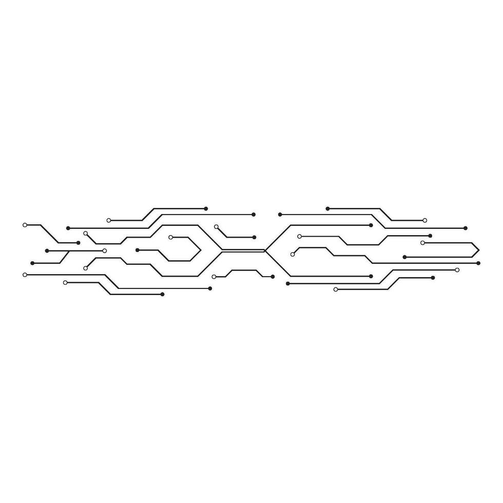 Circuit illustration design vector