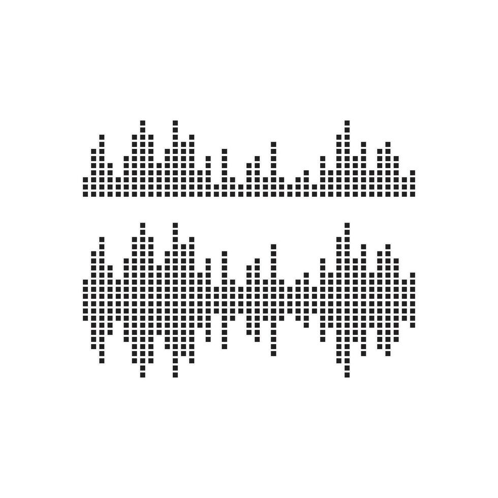 Sound waves vector illustration