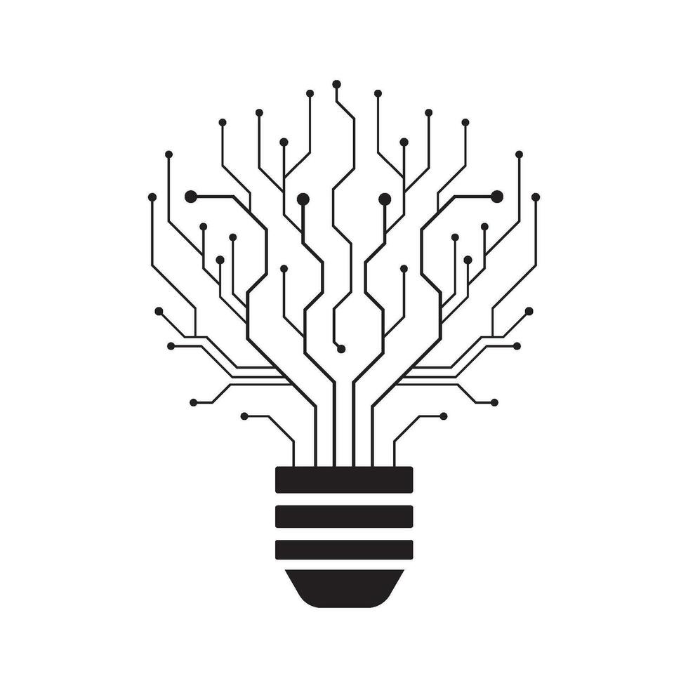 Circuit illustration design vector