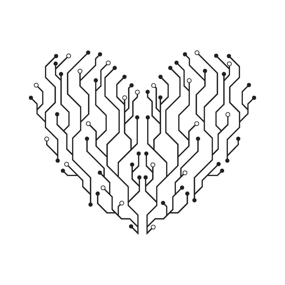 Circuit illustration design vector