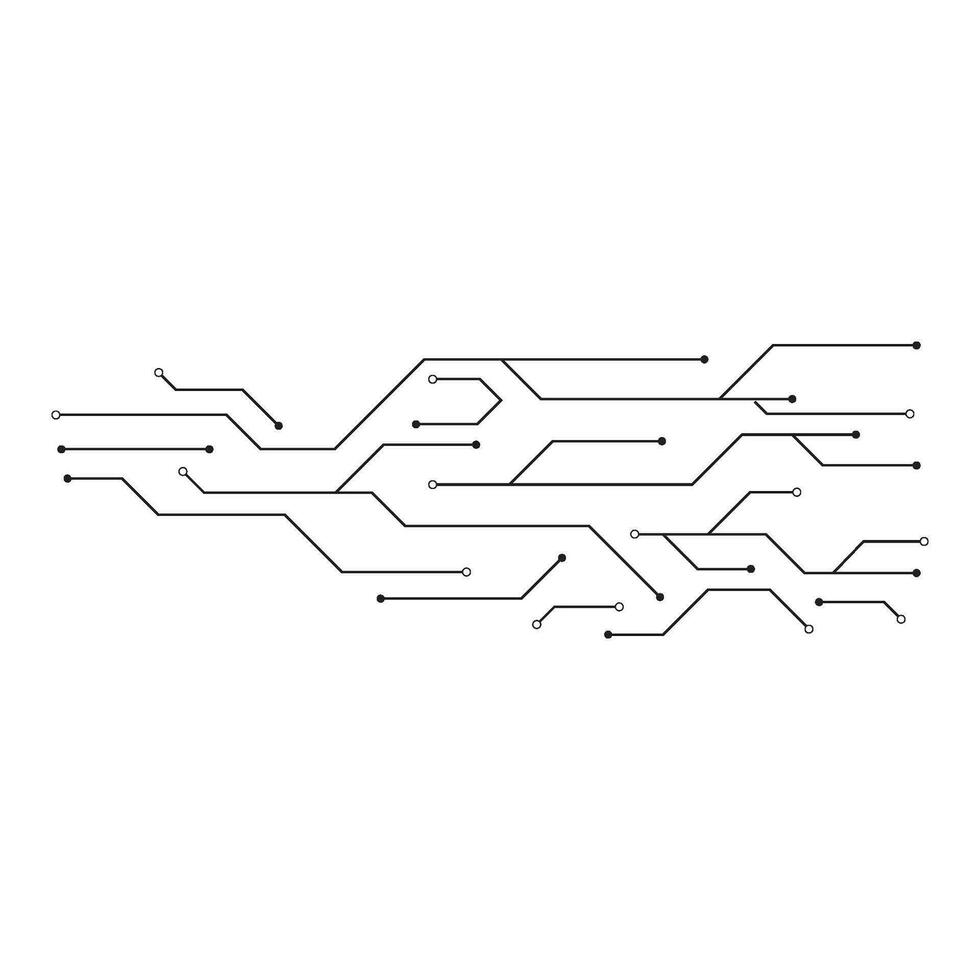 Circuit illustration design vector